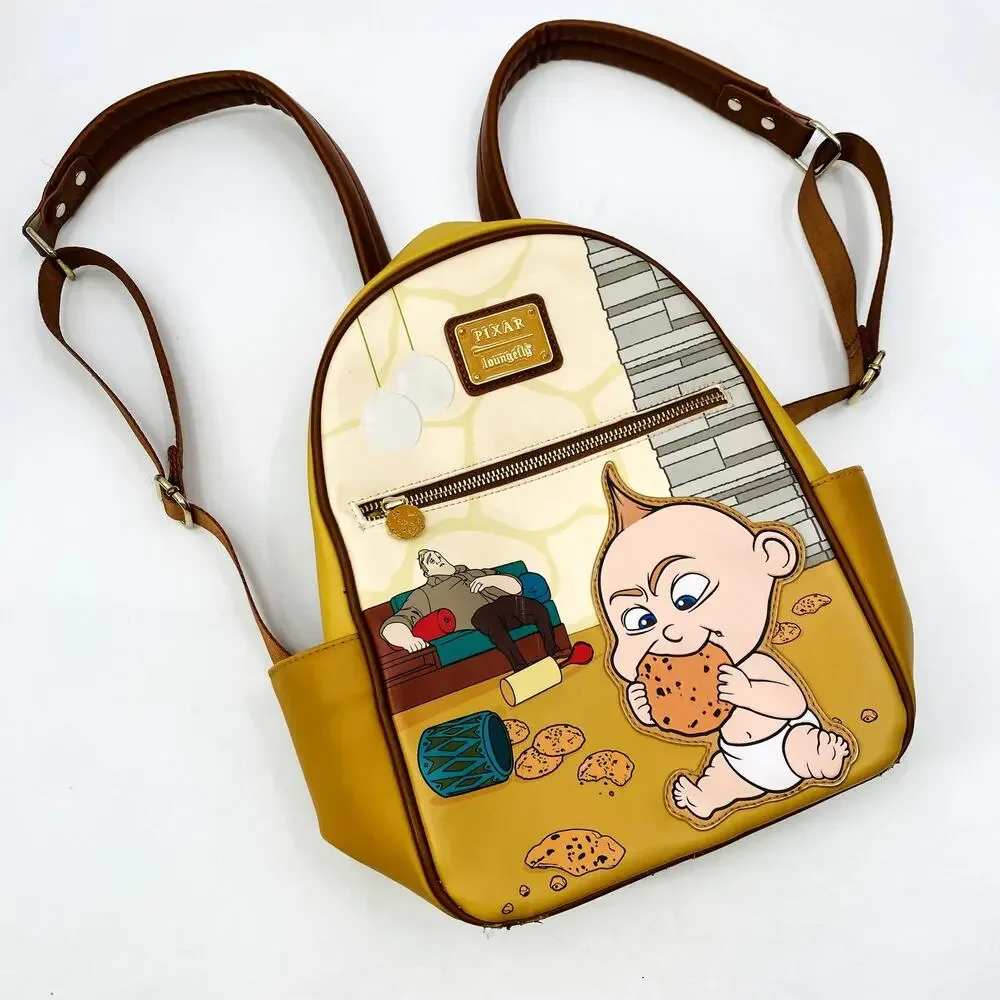 Loungefly Disney Pixar The Incredibles 2 Mini Backpack Jack-Jack Cookie Racoon